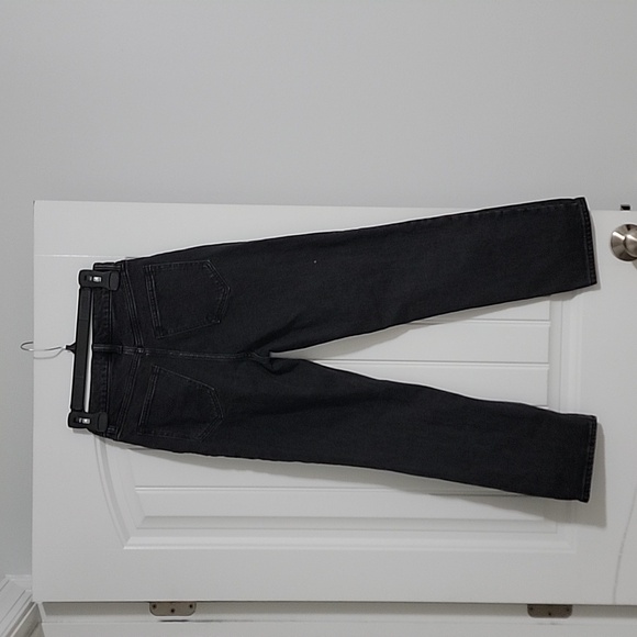 Abercrombie & Fitch ultra high rise ankle straight jeans Washed Gray/black SZ 25 - Picture 5 of 5